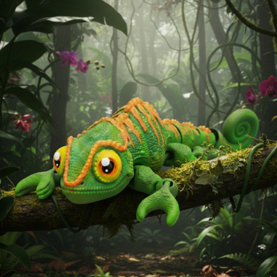 Flexi kreatívna sada – Chameleón Looli